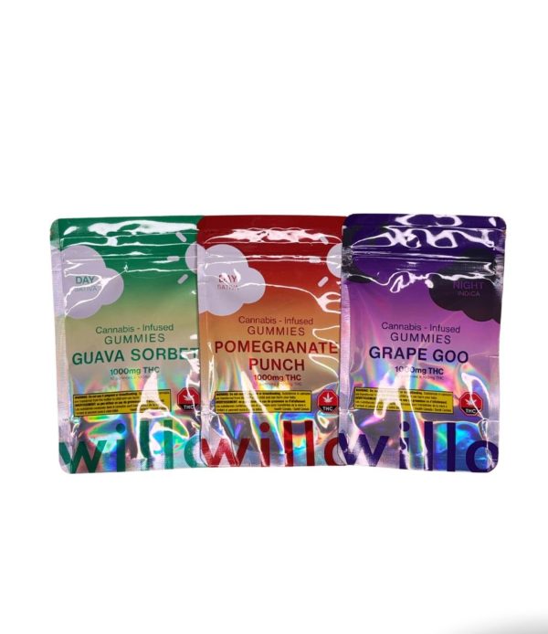 Willo 1000MG THC Gummies (ONLY GRAPE GOO) Available
